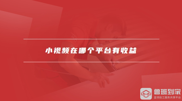小视频在哪个平台有收益