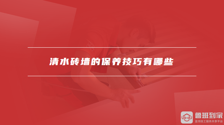 清水砖墙的保养技巧有哪些