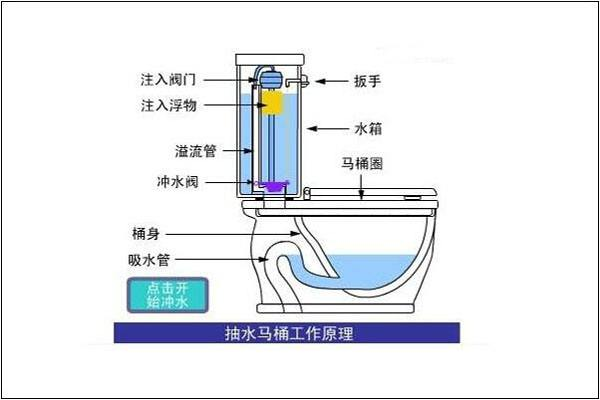 马桶内部结构图